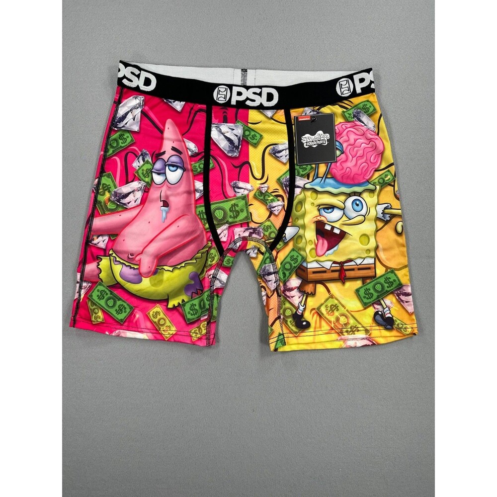 PSD SpongeBob SquarePants Money Drip Boxer Briefs XL Men’s Underwear NWT